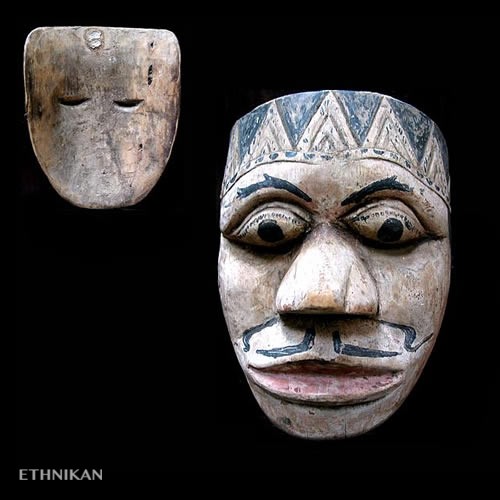 Masque du Topeng Pajagan balinais Raja - Raja wooden mask from the island of Bali – Image 3