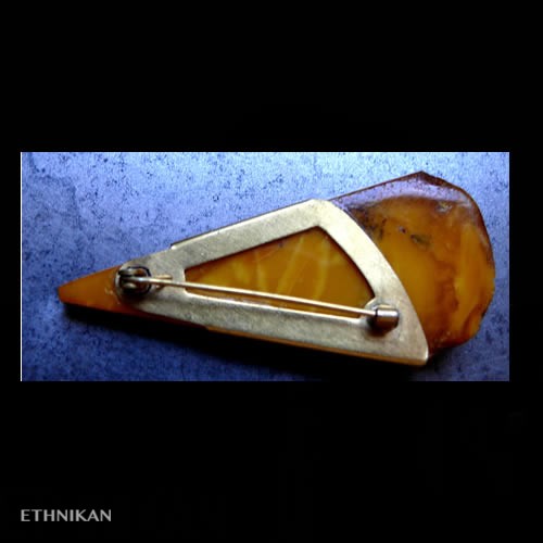 Broche design polonaise en ambre – Image 2